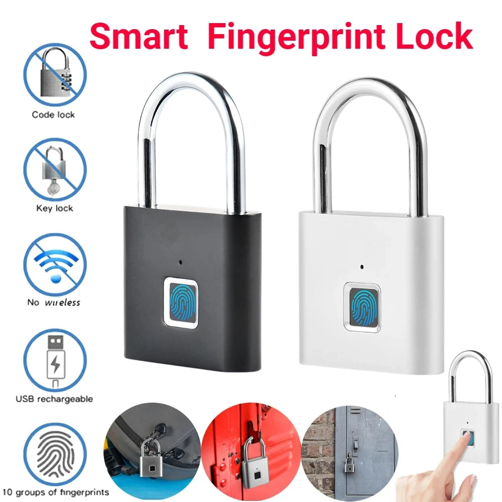 Keyless USB Rechargeable Smart Padlock